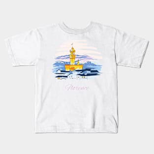 Palazzo Vecchio in Florence, Tuscany, Italy Kids T-Shirt